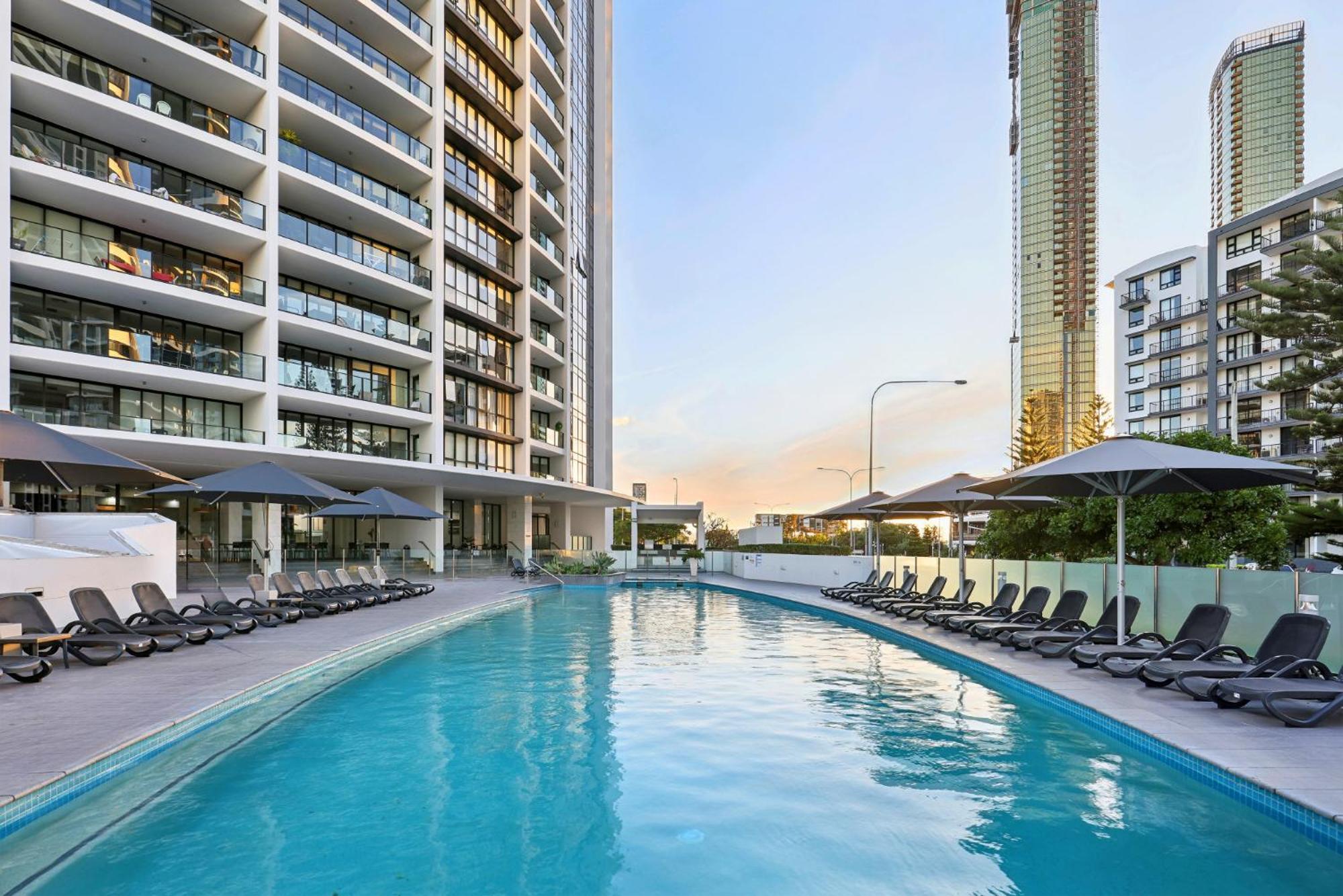 Ocean View 3-Bed With Gym, Pool, Sauna & Parking Gold Coast Kültér fotó