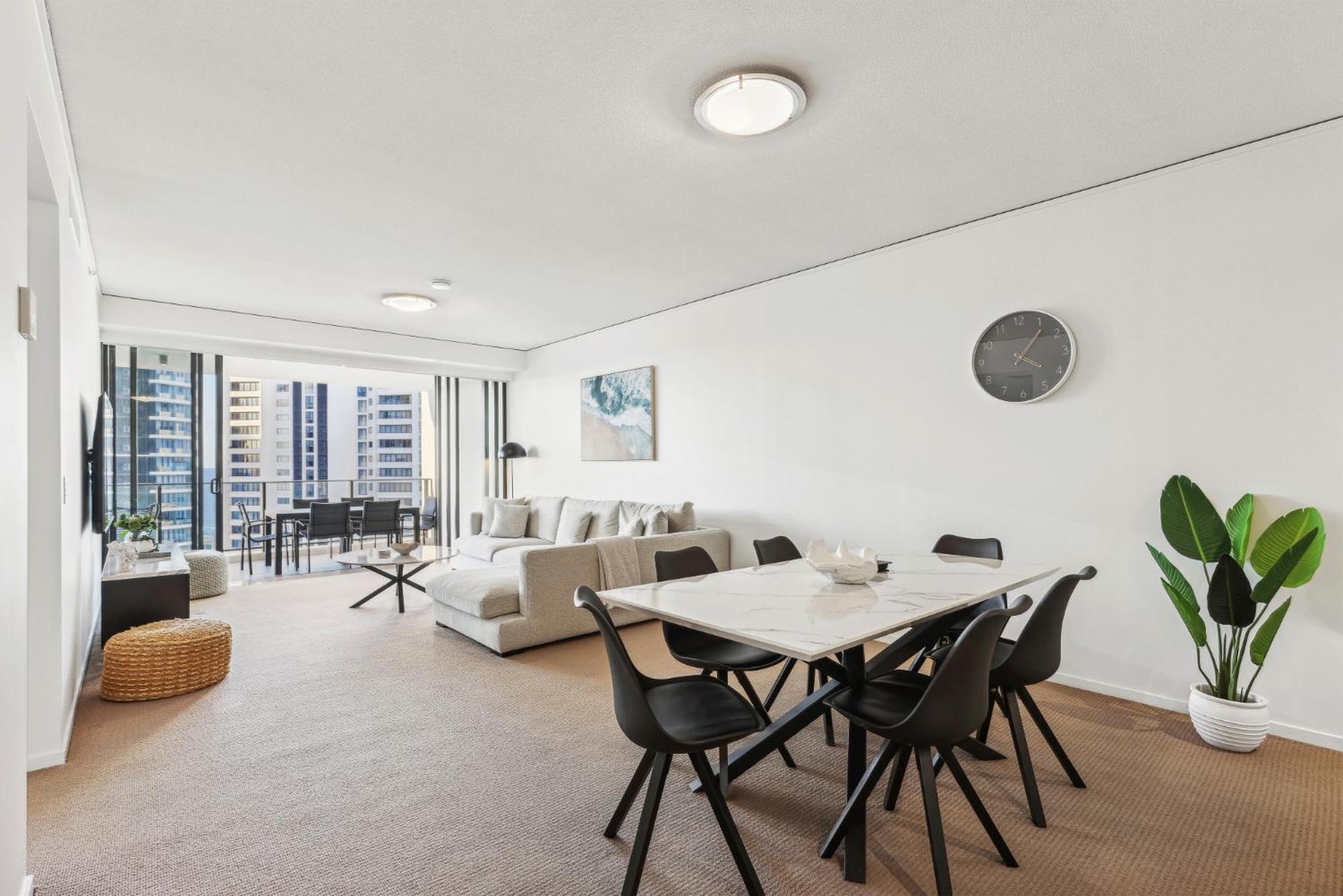 Ocean View 3-Bed With Gym, Pool, Sauna & Parking Gold Coast Kültér fotó