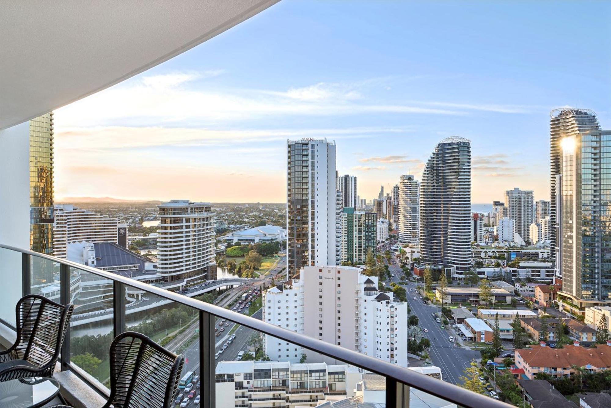 Ocean View 3-Bed With Gym, Pool, Sauna & Parking Gold Coast Kültér fotó